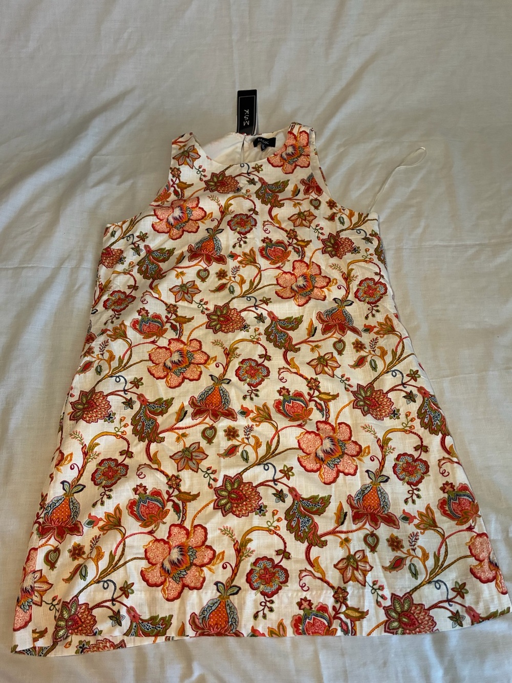 MSK Floral Sleeveless Shift Dress  - Mini – NWT - Large - Picture 2 of 9